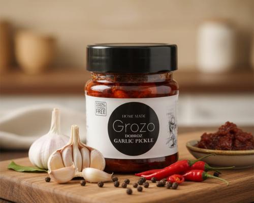 Grozo Homemade Garlic Pickle (250 Grams) img
