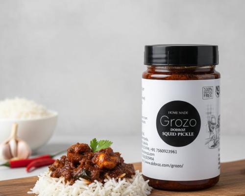 Grozo Homemade Squid Pickle (250 Grams) img